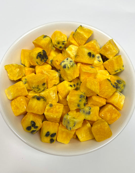 Freeze dried Passion Fruit cubes