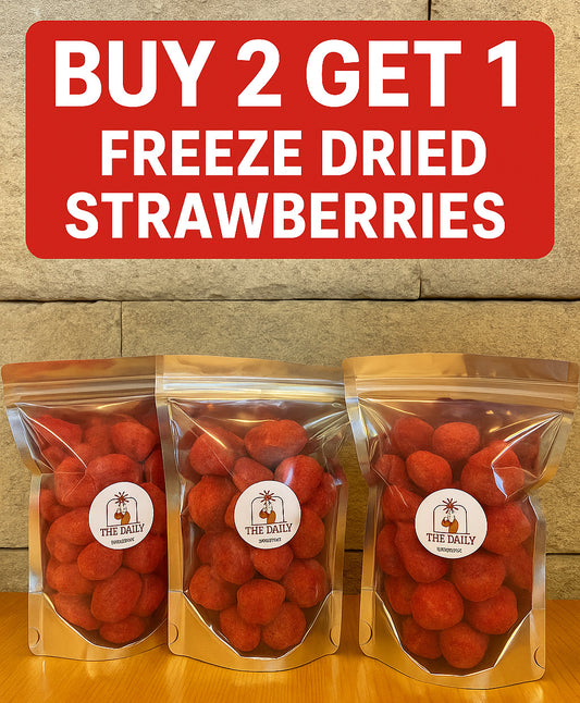 Buy 2 get 1 Crunchy strawberries